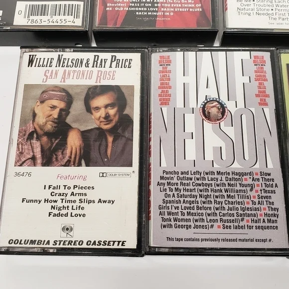 Willie Nelson Cassette Lot of 7 Vintage Music Tapes - Picture 7 of 11